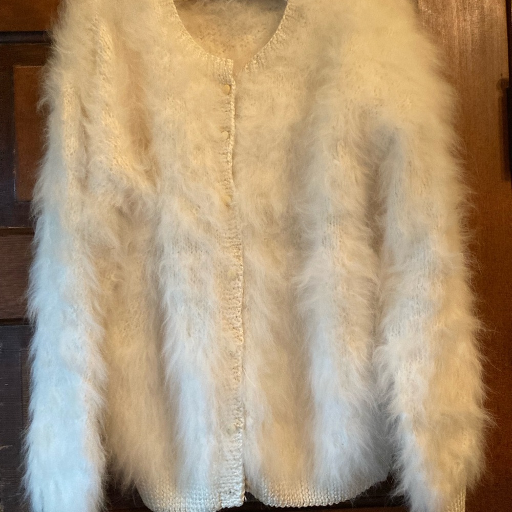 Valentina Cream Wool Cardigan